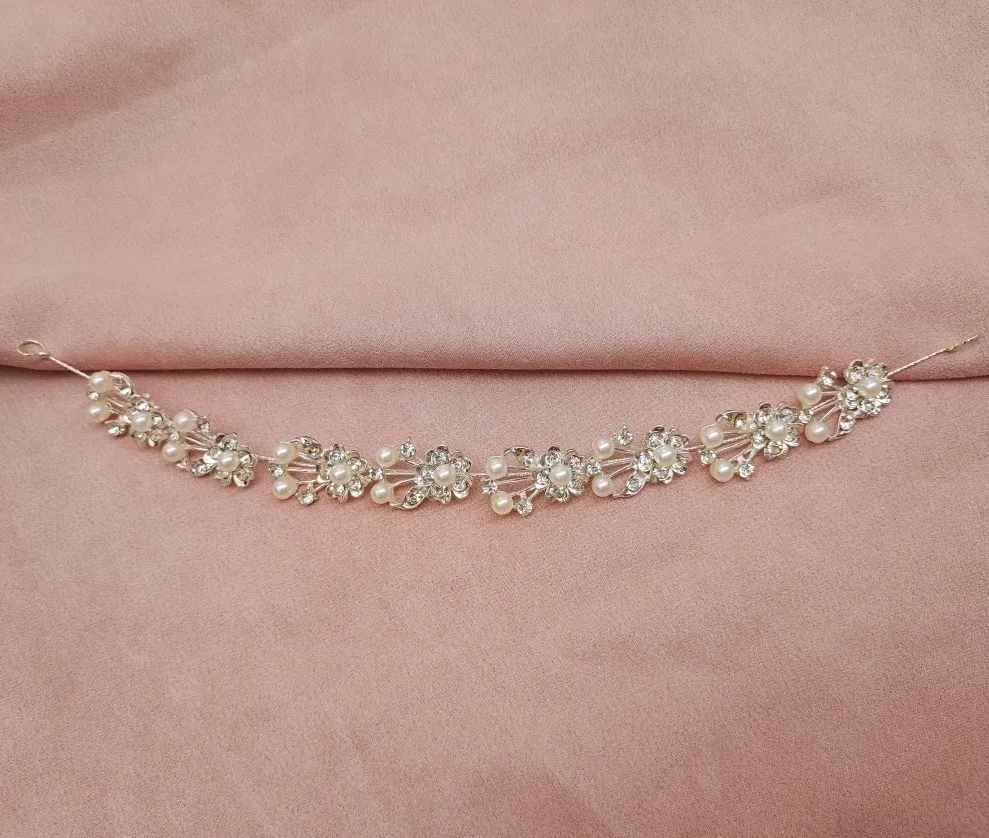 Tocado Tiara Corona Novia Quinceañera Primera Comunion