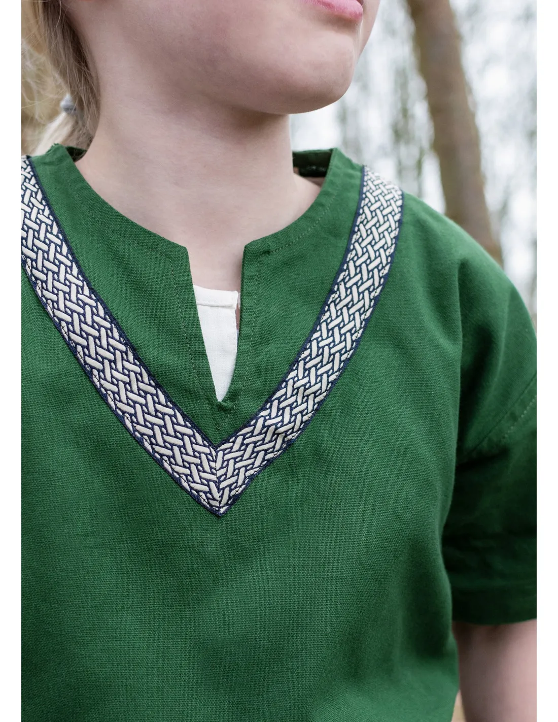 Túnica medieval Ailrik niño, color verde