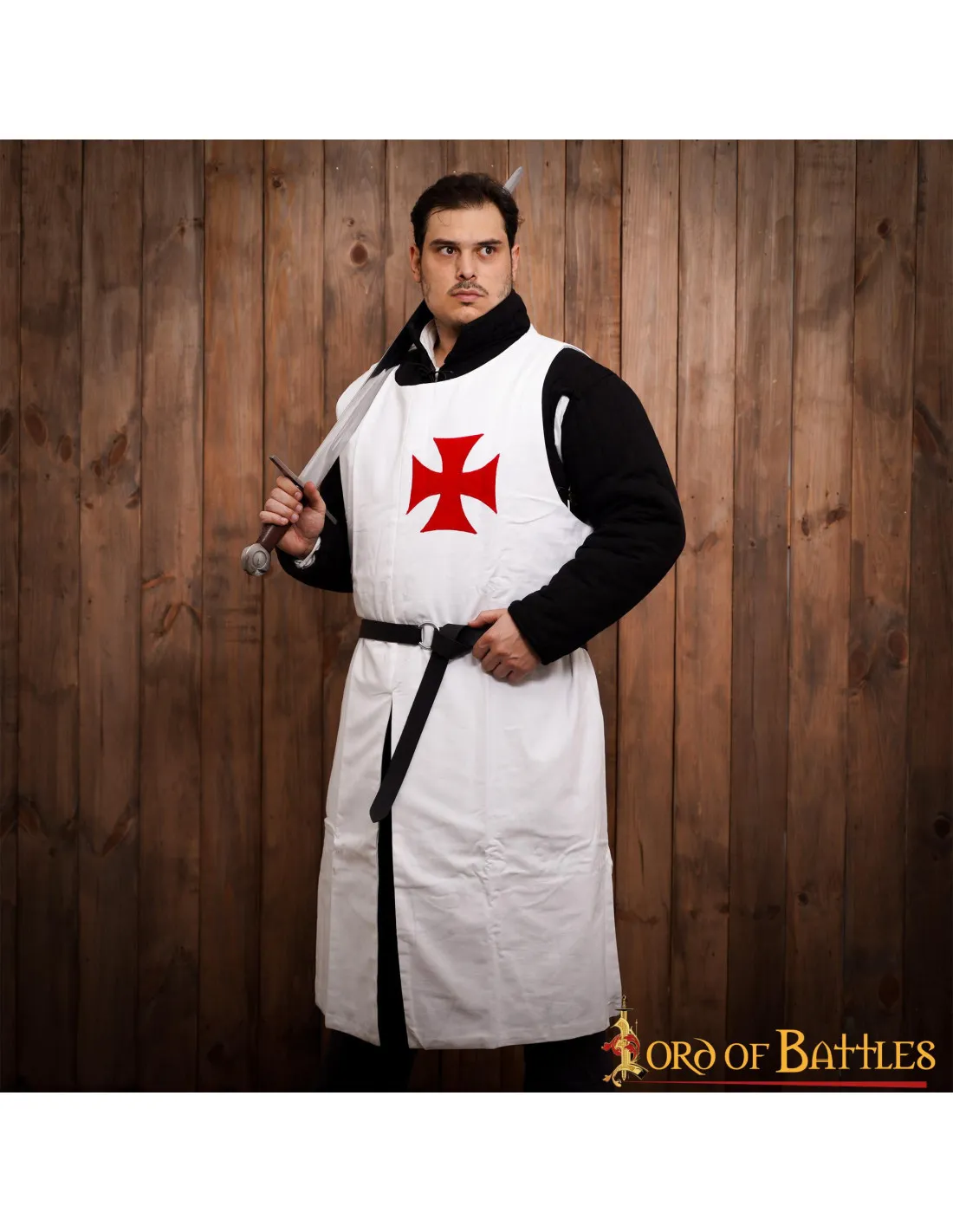 Túnica medieval de los caballeros templarios