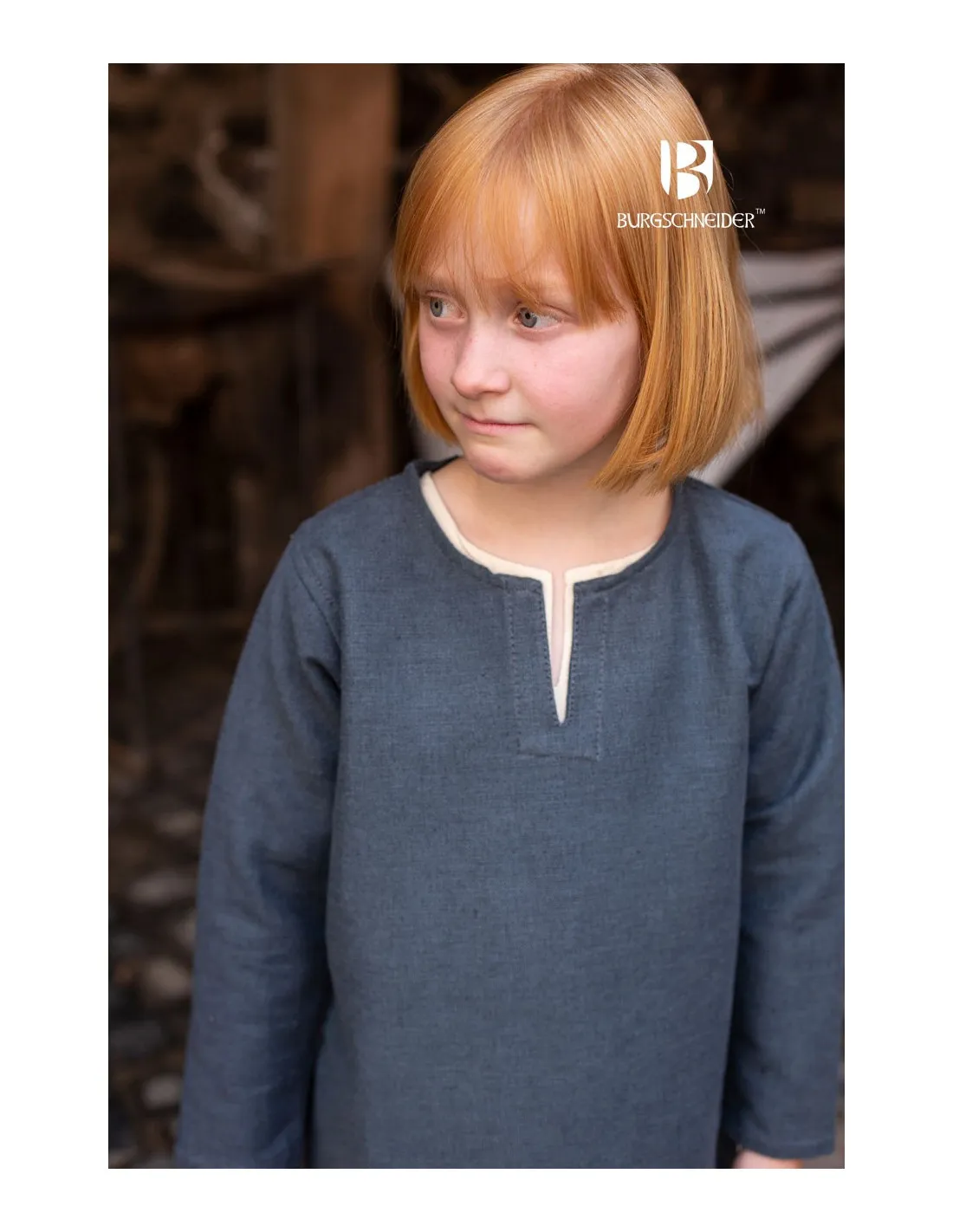 Túnica medieval para niños, Eriksson gris