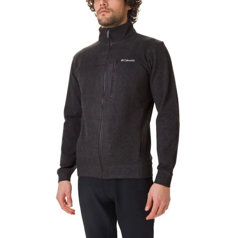 Vellón de hombre con cremallera Columbia Panorama (negro)