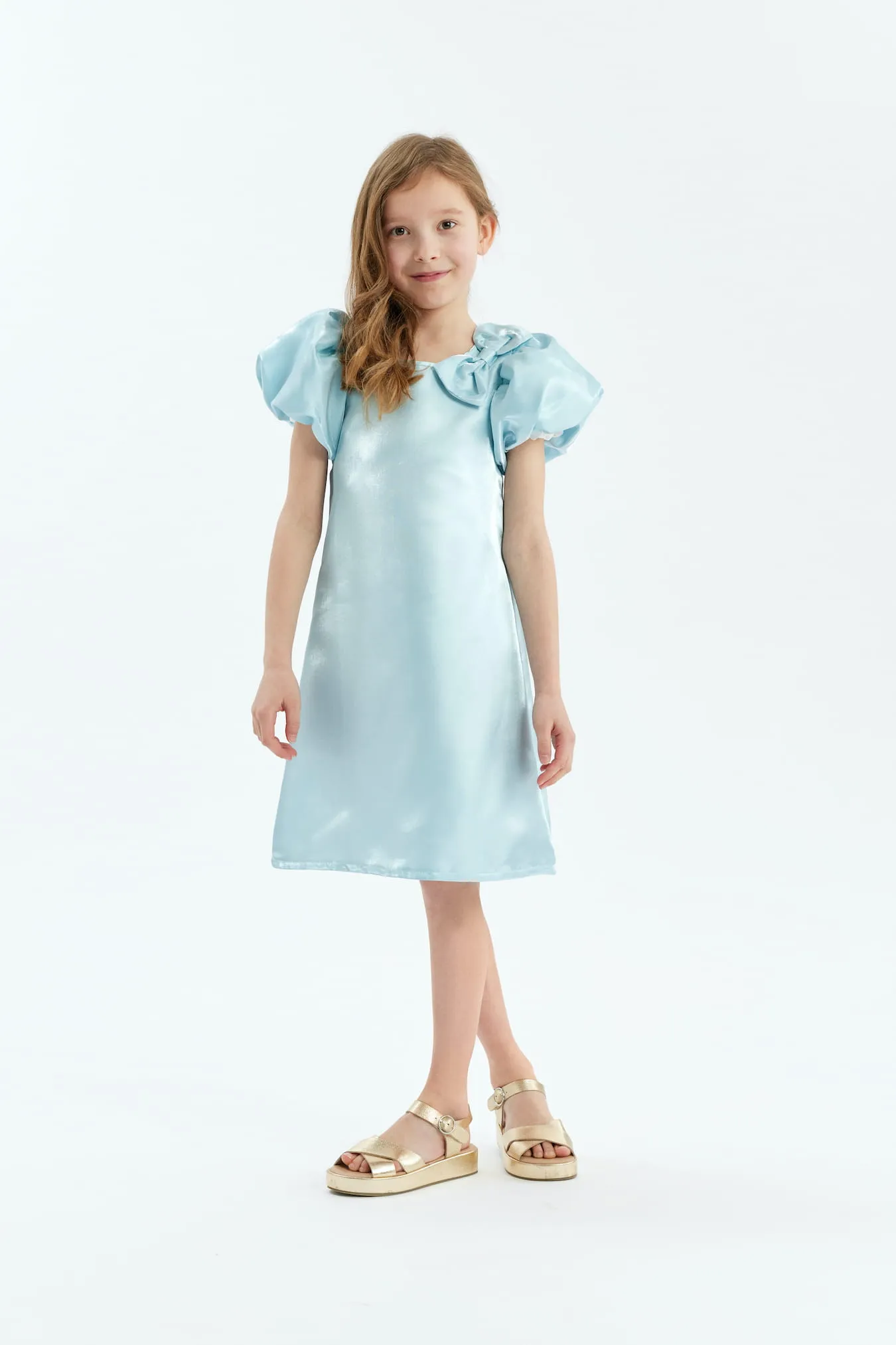 Vestido para niña Rita azul