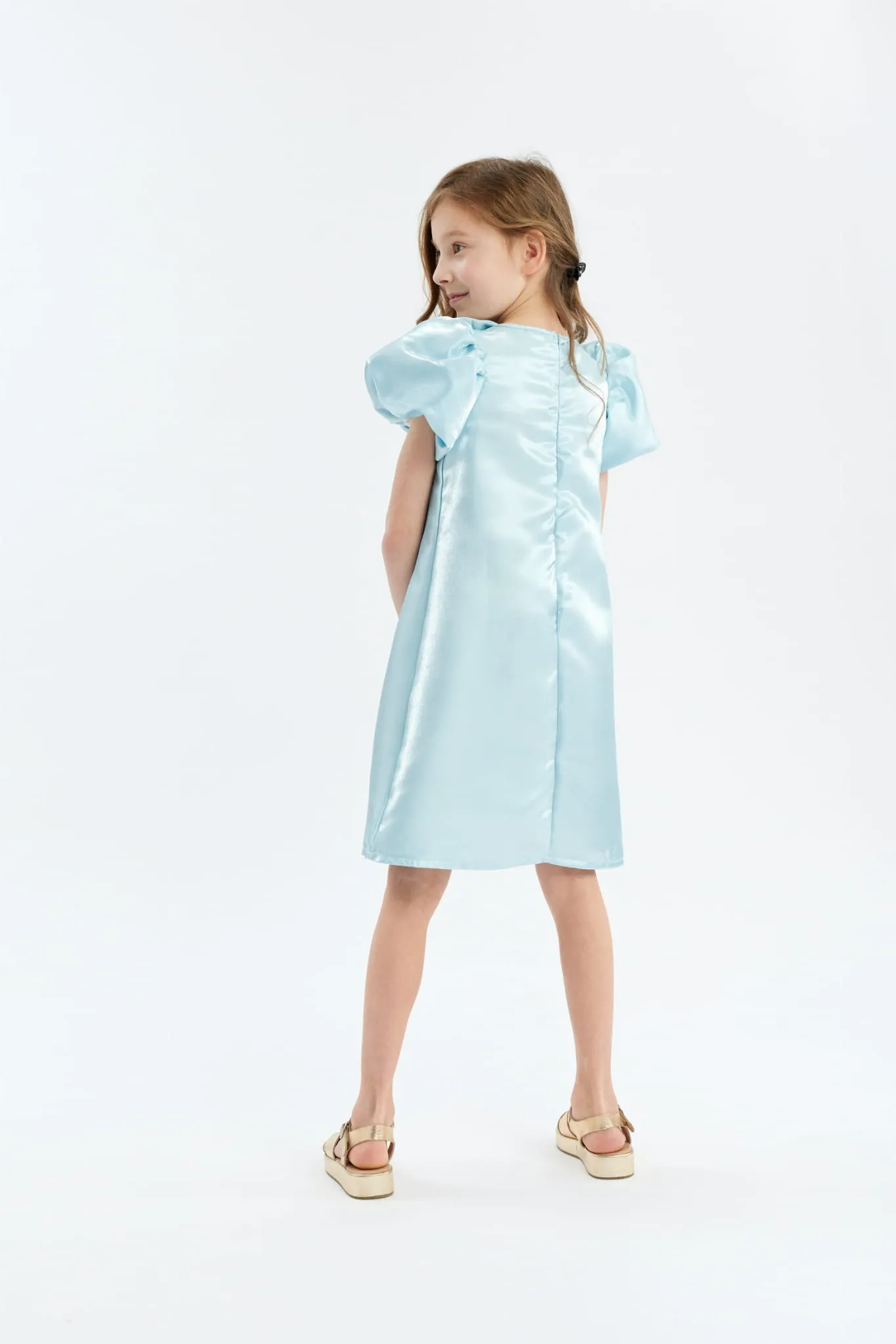 Vestido para niña Rita azul