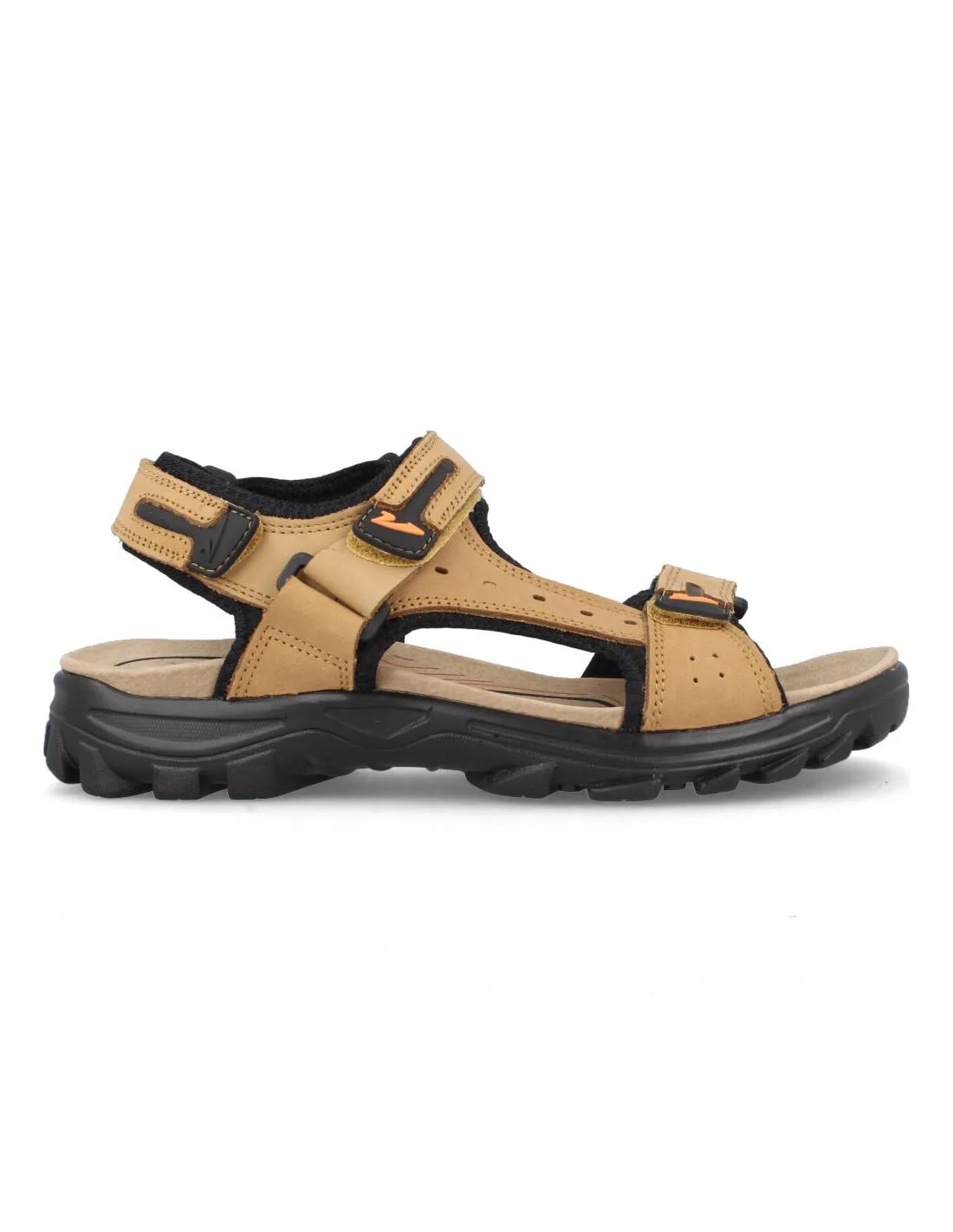 VICMART  SANDALIA CALIFORNIANA VELCROS PIEL TAUPE
