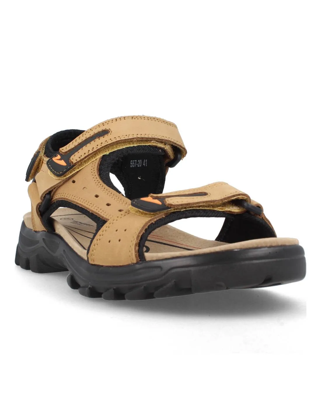 VICMART  SANDALIA CALIFORNIANA VELCROS PIEL TAUPE