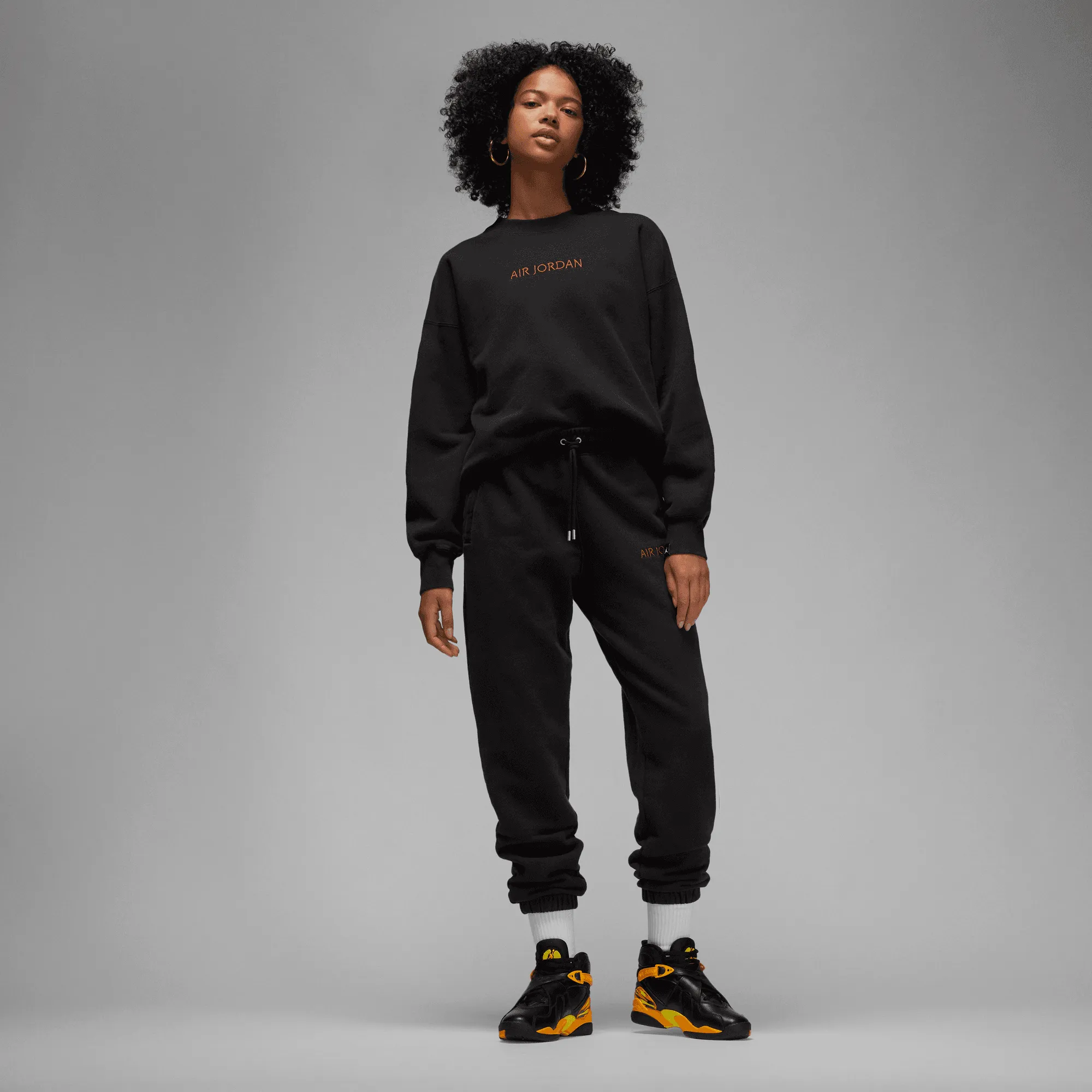 W Jordan Wordmark Crewneck Black/Red