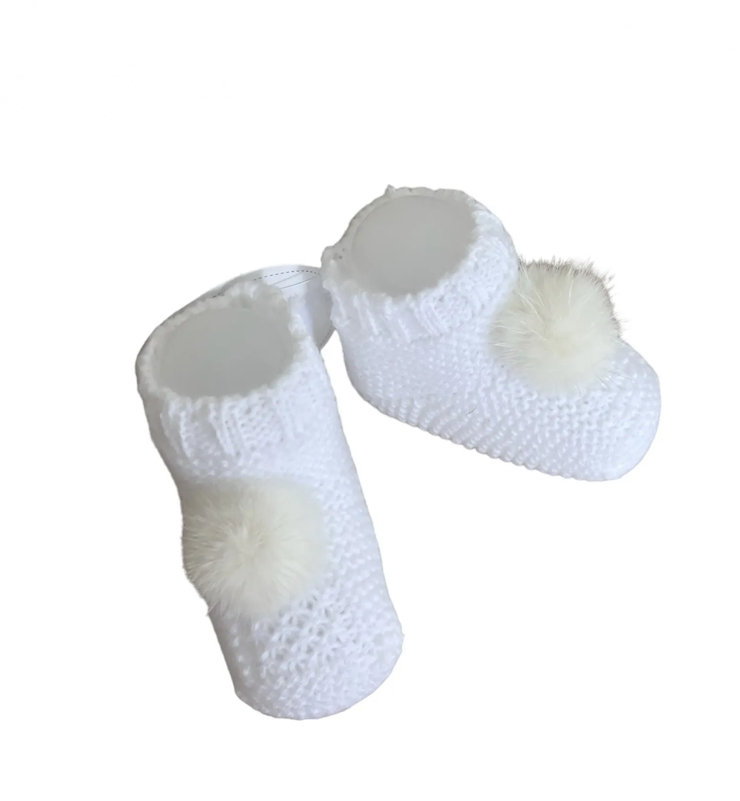 Winter knitted booties in various colors. One size