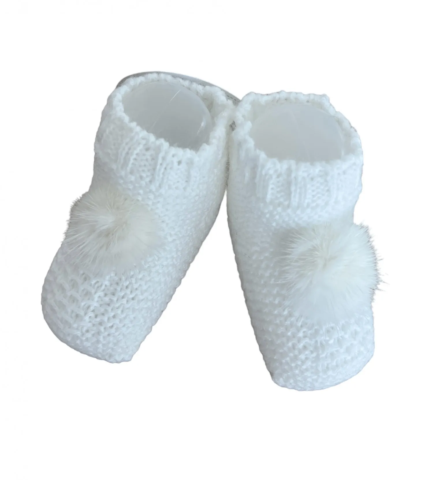 Winter knitted booties in various colors. One size