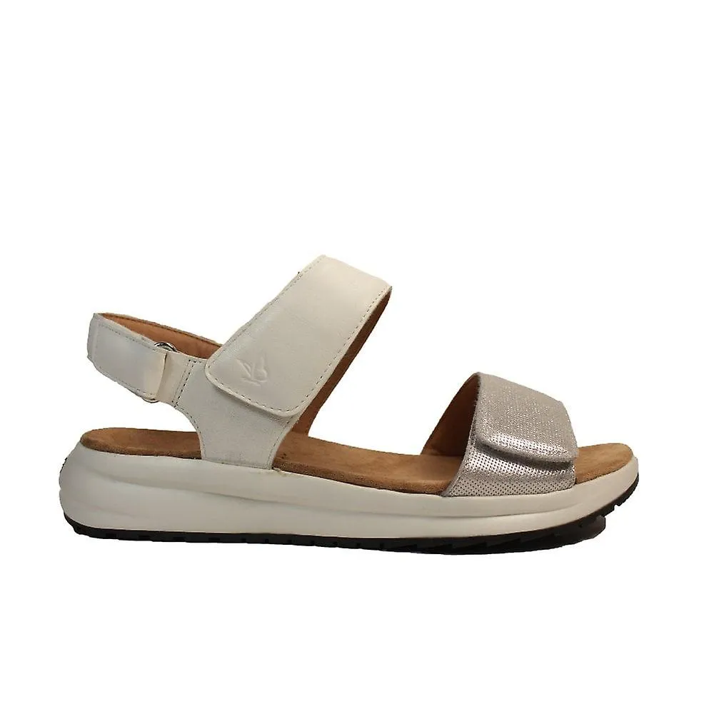 WOMEN'S CAPRICE 2871820 197 | WHITE COMBI | WOMENS WIDE ADJUSTABLE SANDALS