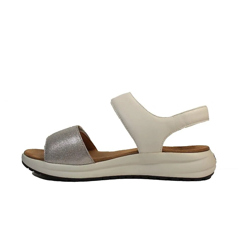 WOMEN'S CAPRICE 2871820 197 | WHITE COMBI | WOMENS WIDE ADJUSTABLE SANDALS