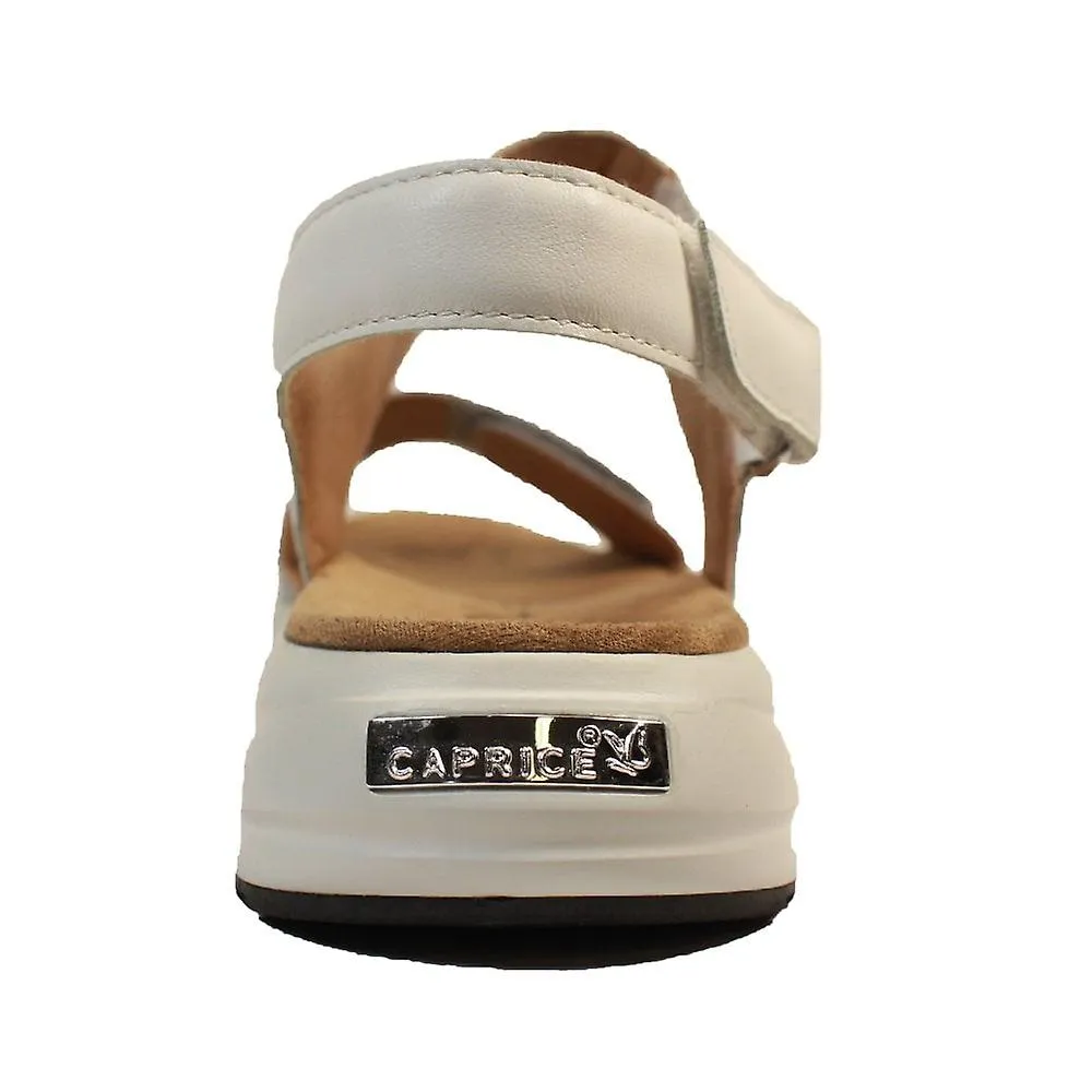 WOMEN'S CAPRICE 2871820 197 | WHITE COMBI | WOMENS WIDE ADJUSTABLE SANDALS