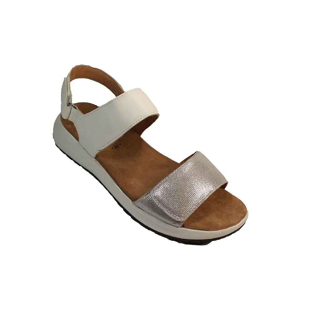 WOMEN'S CAPRICE 2871820 197 | WHITE COMBI | WOMENS WIDE ADJUSTABLE SANDALS