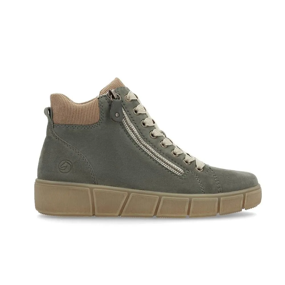 WOMEN'S REMONTE D1T7054 | MOOR GREEN | WOMEN'S CASUAL ANKLE BOOTS