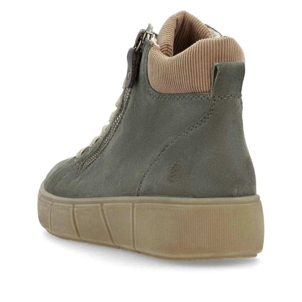 WOMEN'S REMONTE D1T7054 | MOOR GREEN | WOMEN'S CASUAL ANKLE BOOTS