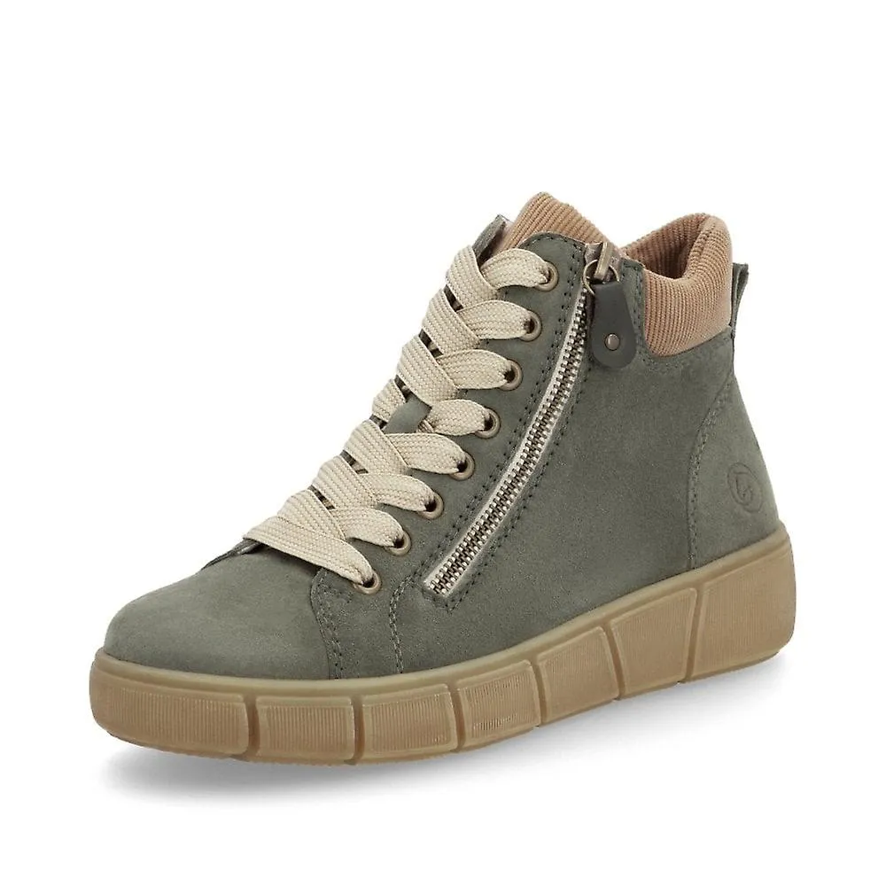 WOMEN'S REMONTE D1T7054 | MOOR GREEN | WOMEN'S CASUAL ANKLE BOOTS