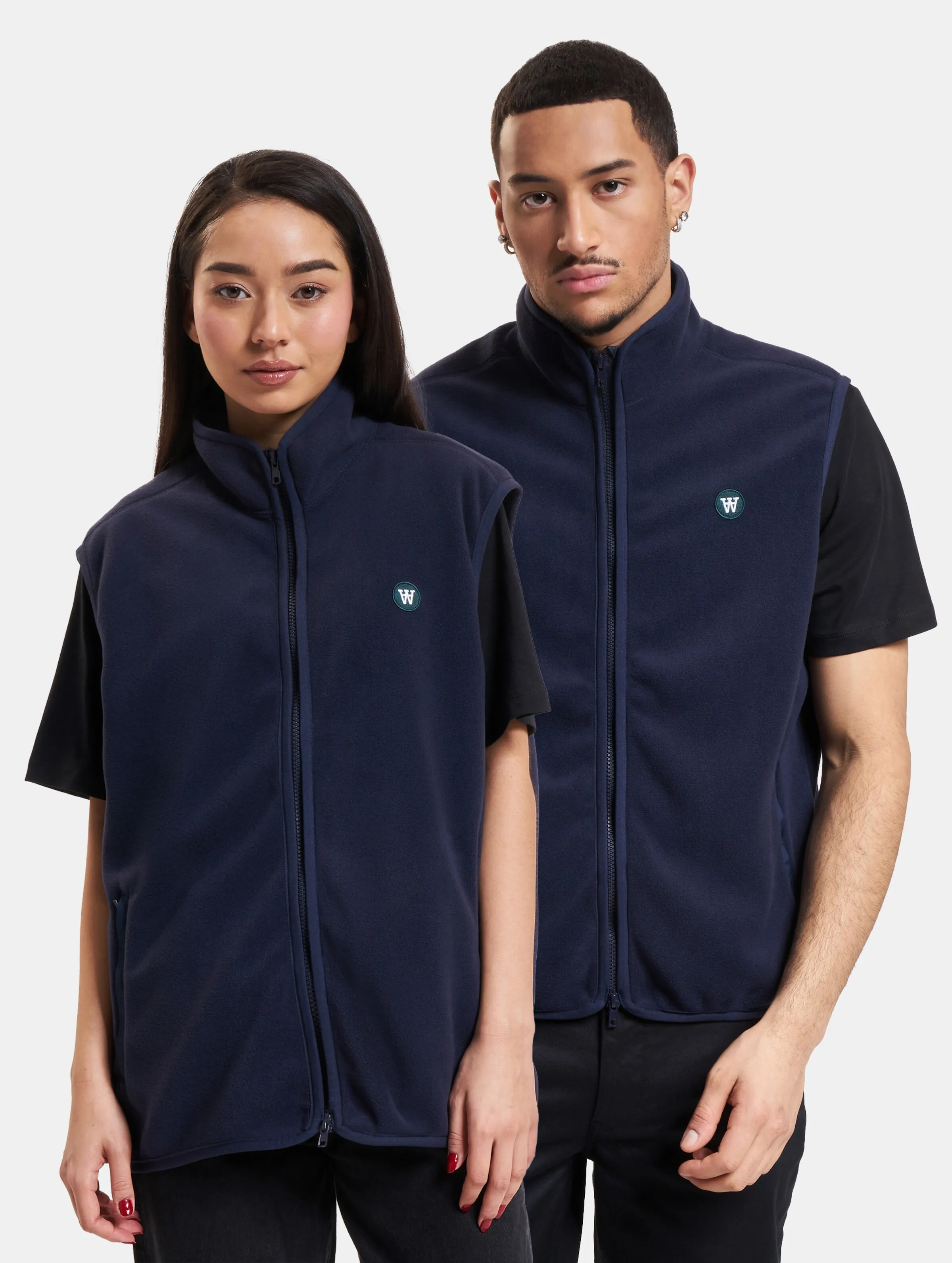 Wood Wood Wood Wood Dax Patch Zip Fleece Gilet