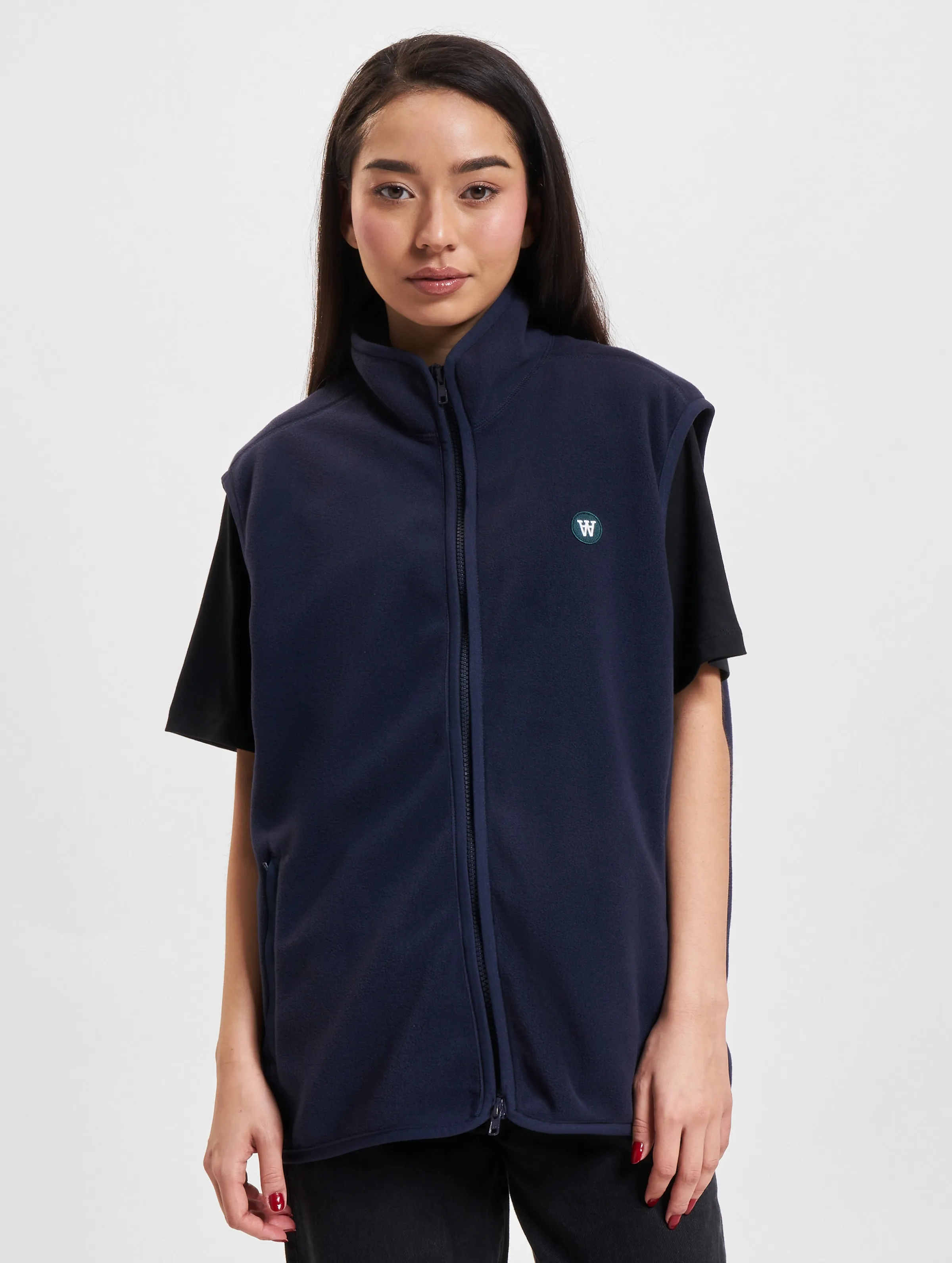 Wood Wood Wood Wood Dax Patch Zip Fleece Gilet