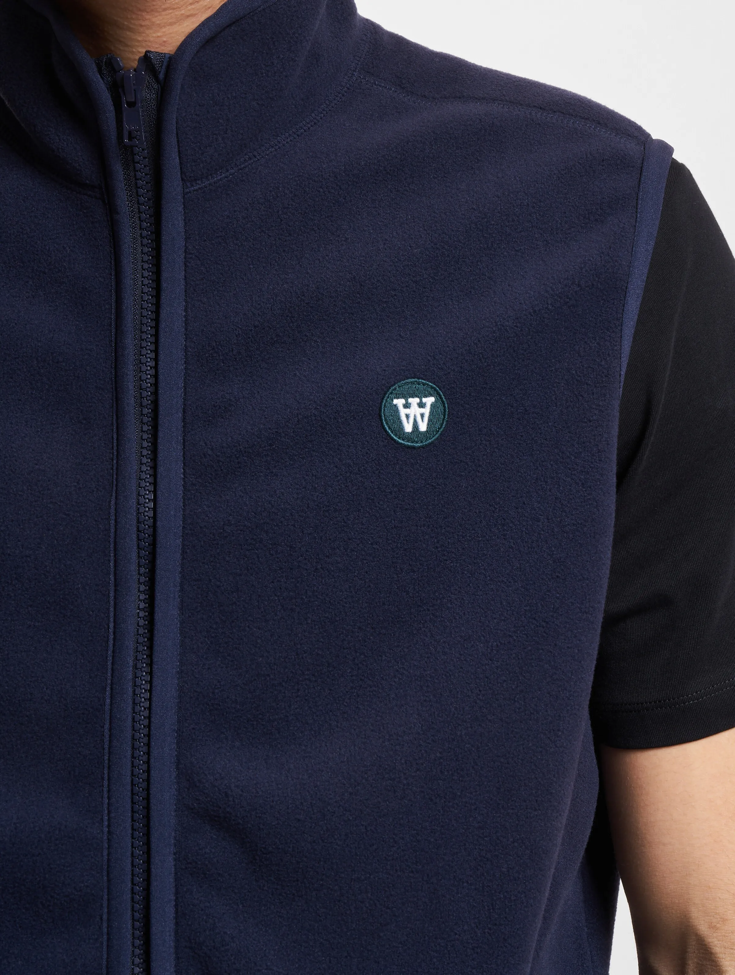 Wood Wood Wood Wood Dax Patch Zip Fleece Gilet