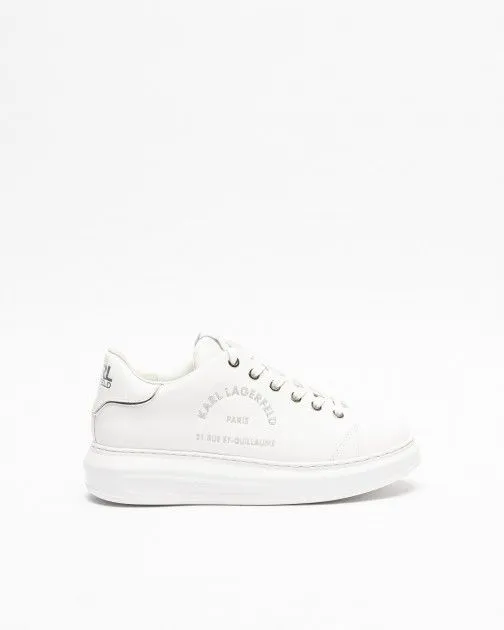 Zapatillas Karl Lagerfeld Kapri Metal Maison Glitter Blanco