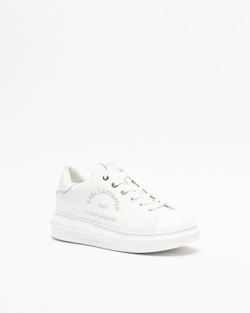 Zapatillas Karl Lagerfeld Kapri Metal Maison Glitter Blanco