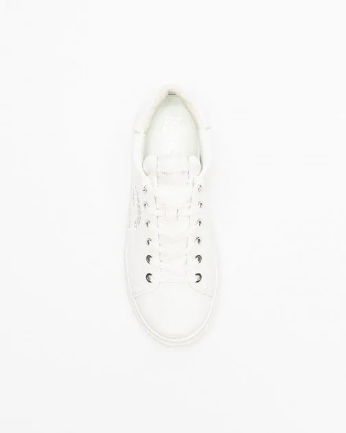 Zapatillas Karl Lagerfeld Kapri Metal Maison Glitter Blanco
