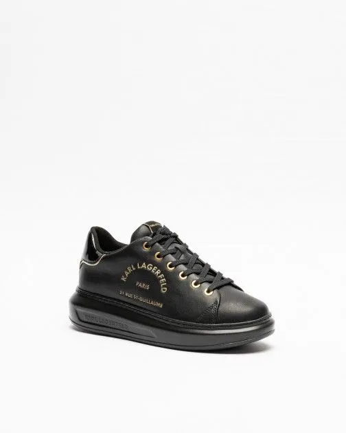 Zapatillas Karl Lagerfeld Kapri Metal Maison Glitter Negro
