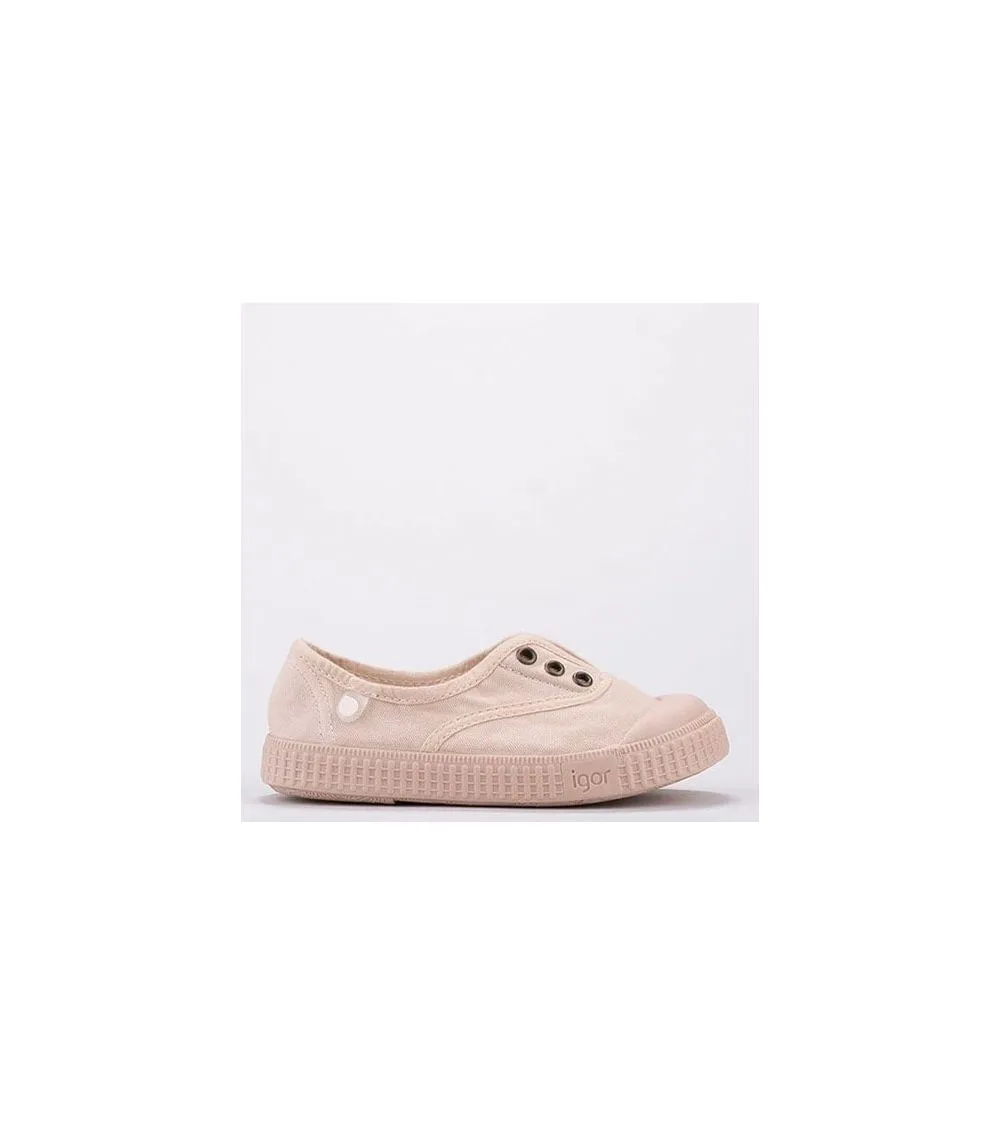 ZAPATILLAS LONA IGOR BERRI ELÁSTICO MARFIL MC