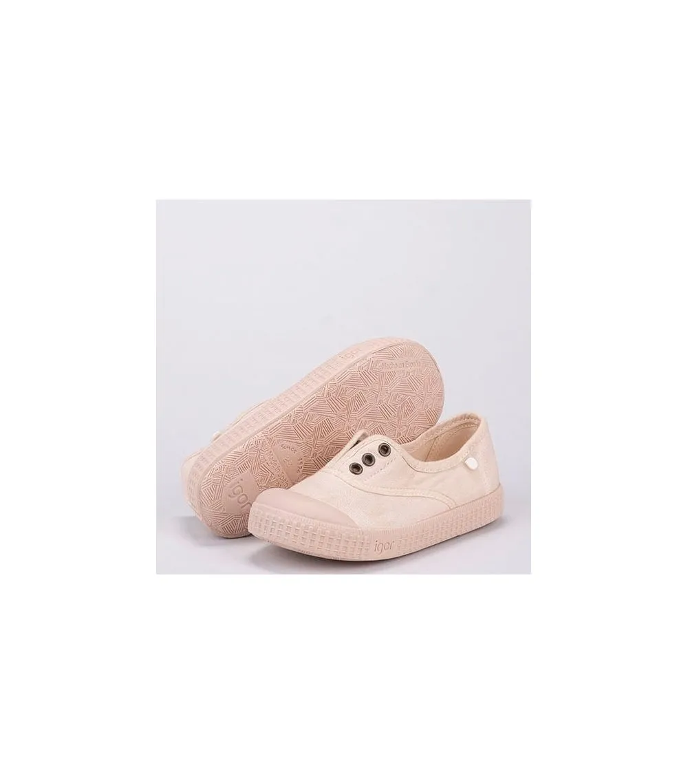 ZAPATILLAS LONA IGOR BERRI ELÁSTICO MARFIL MC