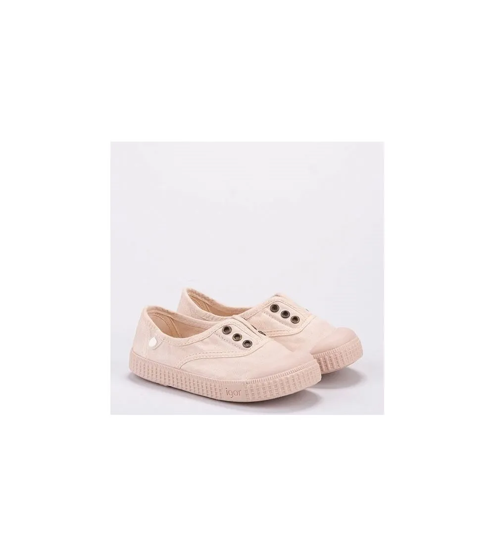 ZAPATILLAS LONA IGOR BERRI ELÁSTICO MARFIL MC
