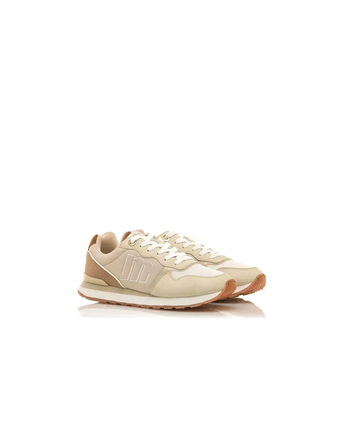 Zapatillas Mustang Joggo Naidos Beige Mujer