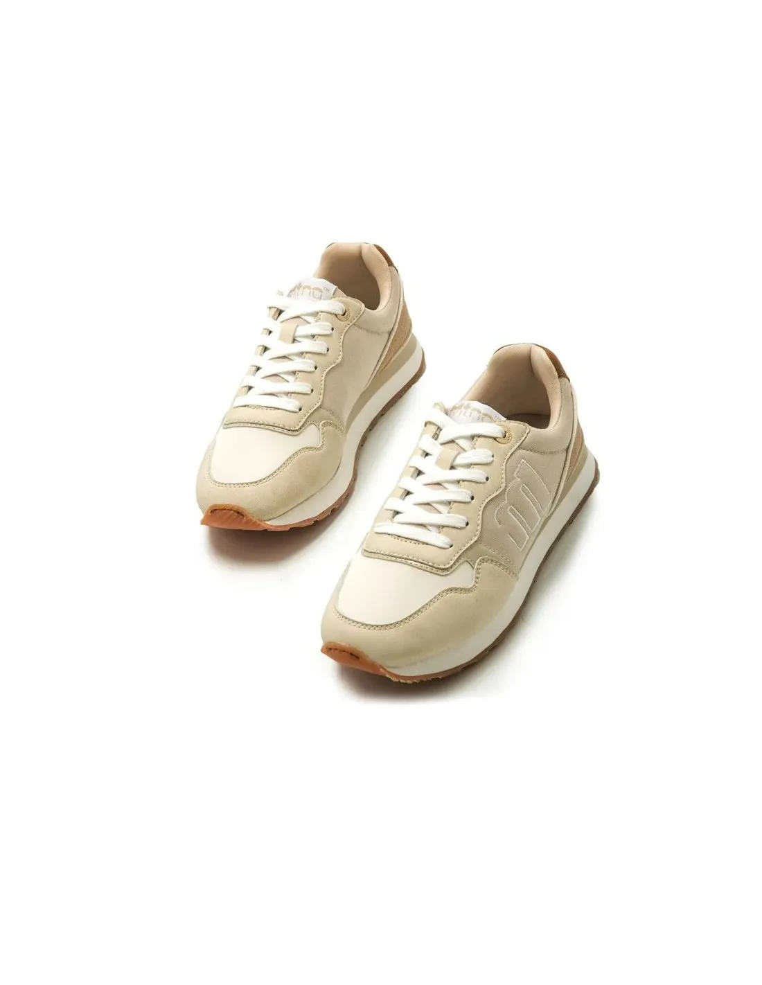 Zapatillas Mustang Joggo Naidos Beige Mujer
