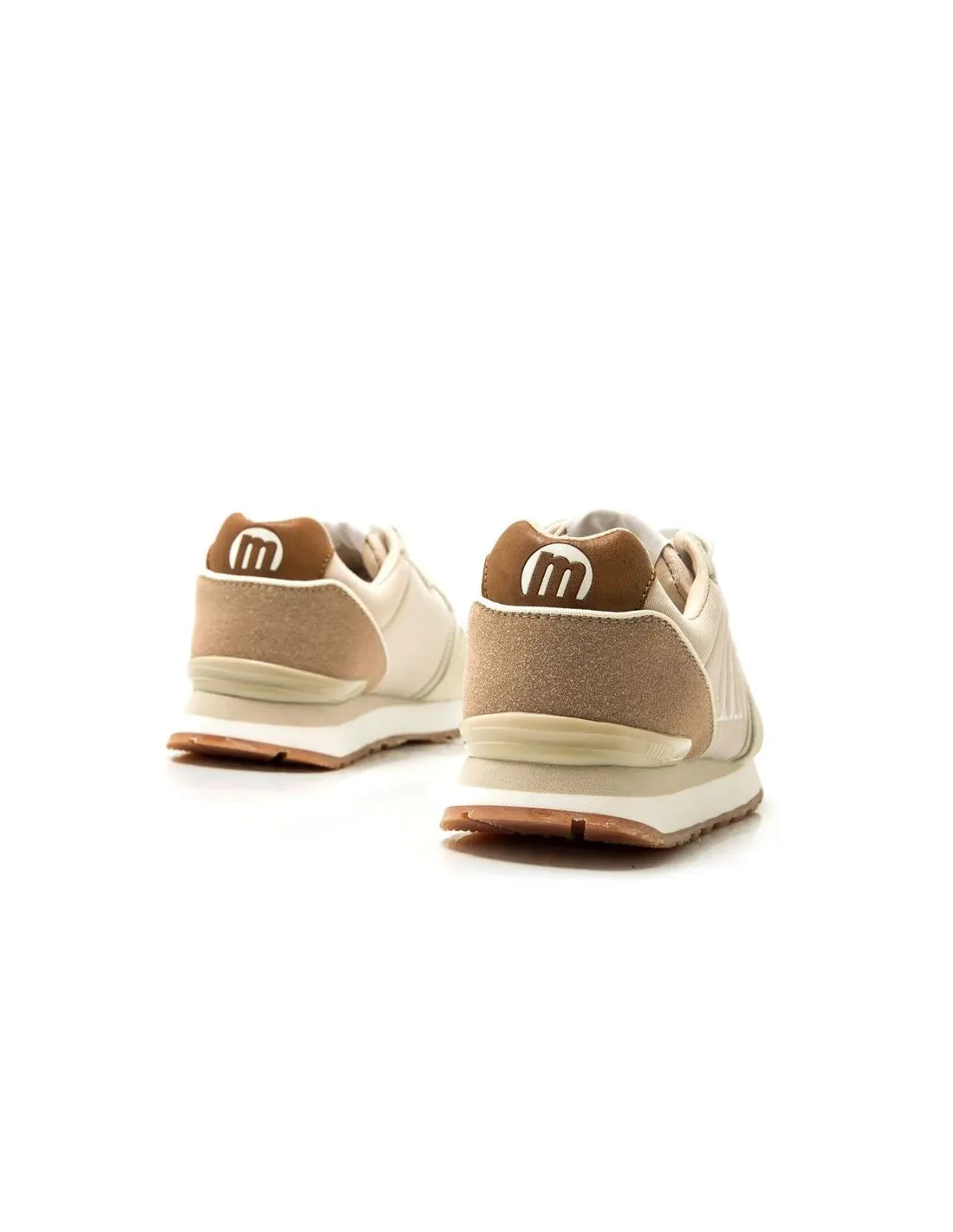 Zapatillas Mustang Joggo Naidos Beige Mujer
