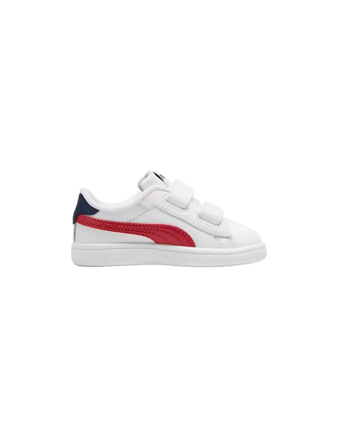 Zapatillas Puma Smash 3.0 V Blanco//Rojo Infantil