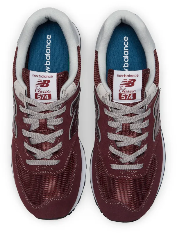 Zapatillas Urbanas Hombre New Balance 574 Burdeo