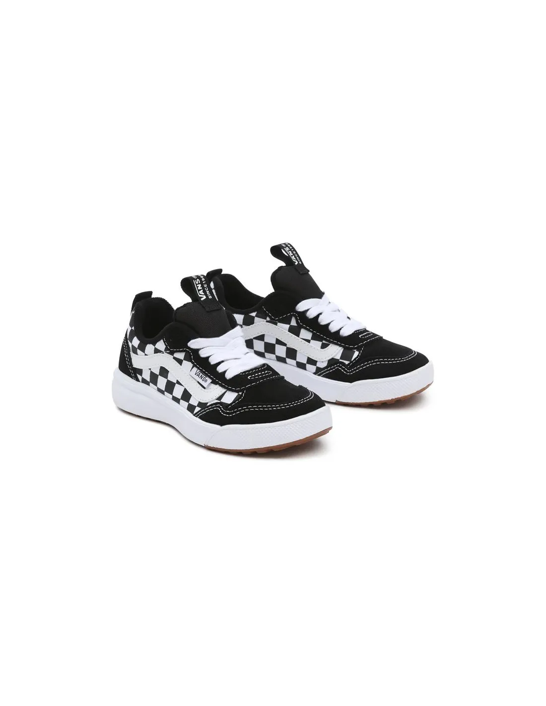 Zapatillas Vans Yt Range Exp (Checkerboard) Negro Niño