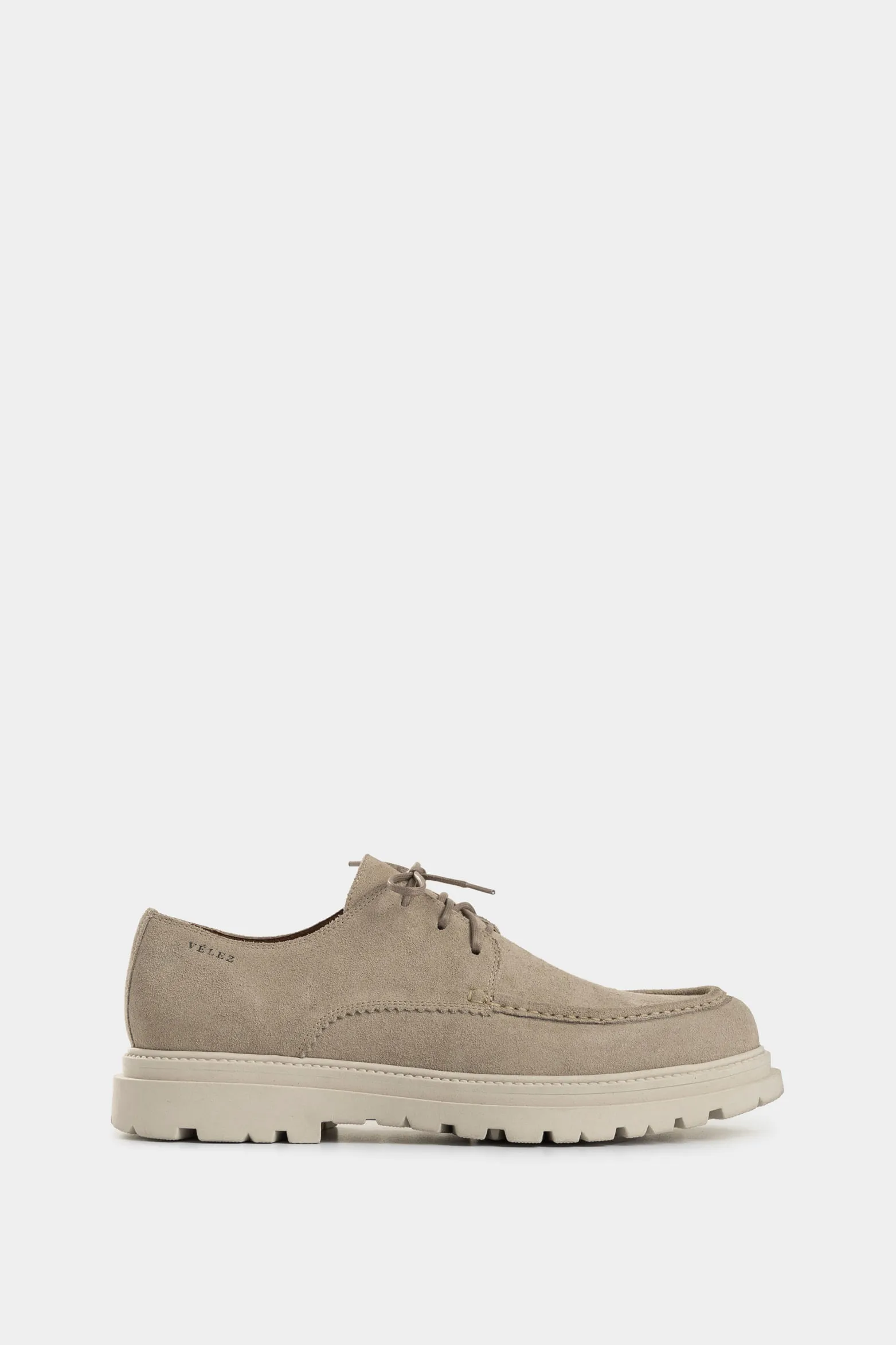 Zapatos de cordón Spoleto de cuero gamuzado para hombre efecto escribiente