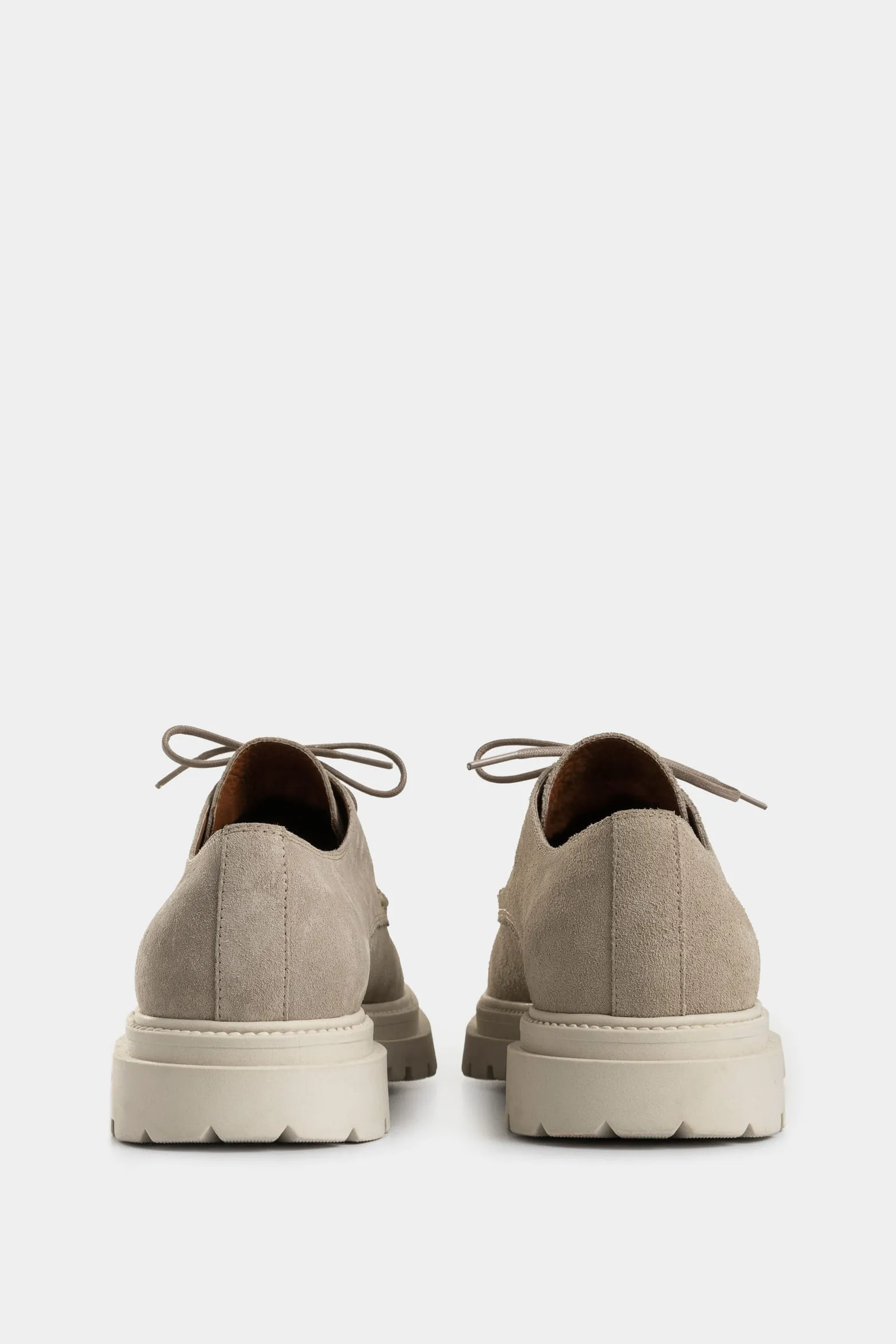 Zapatos de cordón Spoleto de cuero gamuzado para hombre efecto escribiente