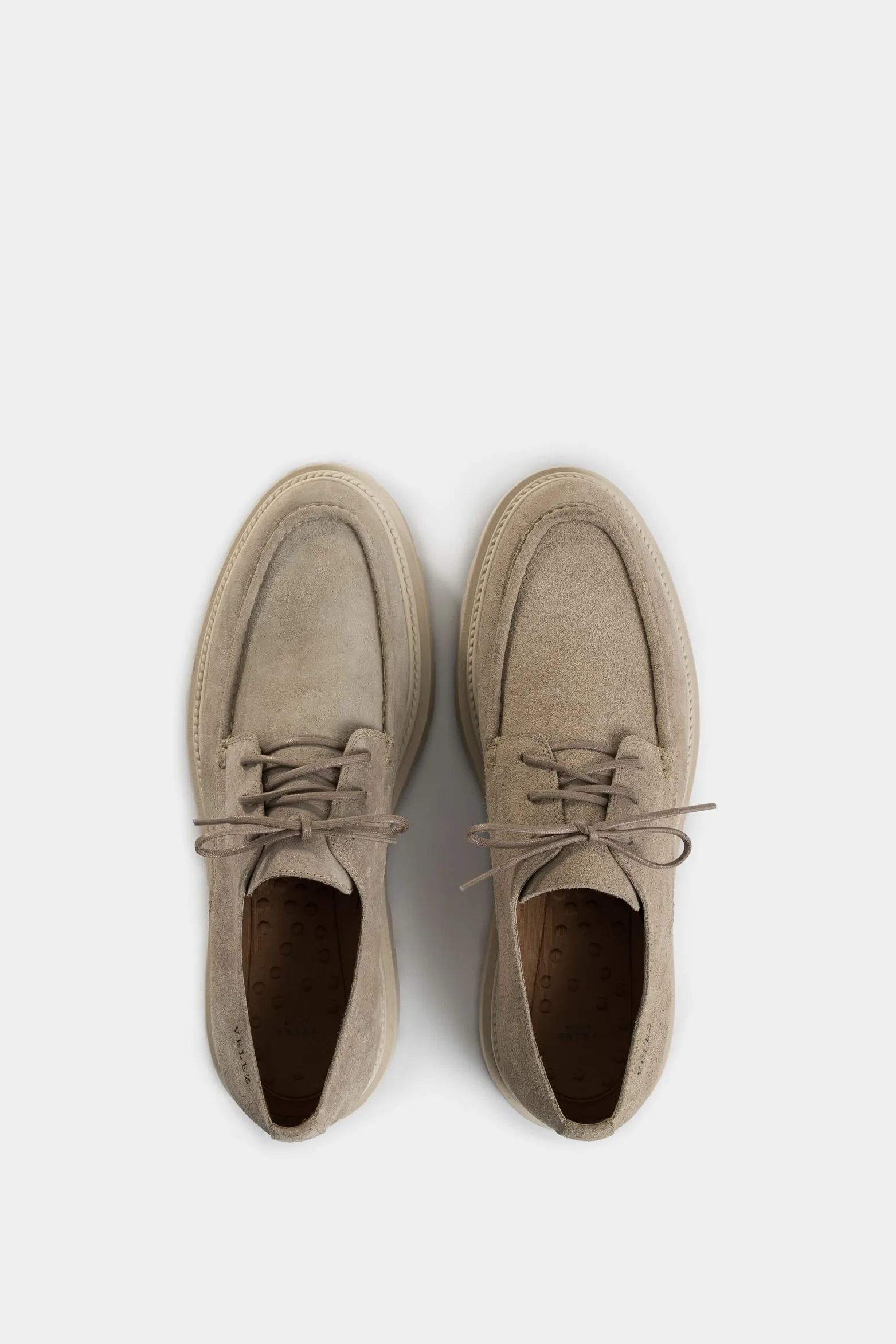 Zapatos de cordón Spoleto de cuero gamuzado para hombre efecto escribiente