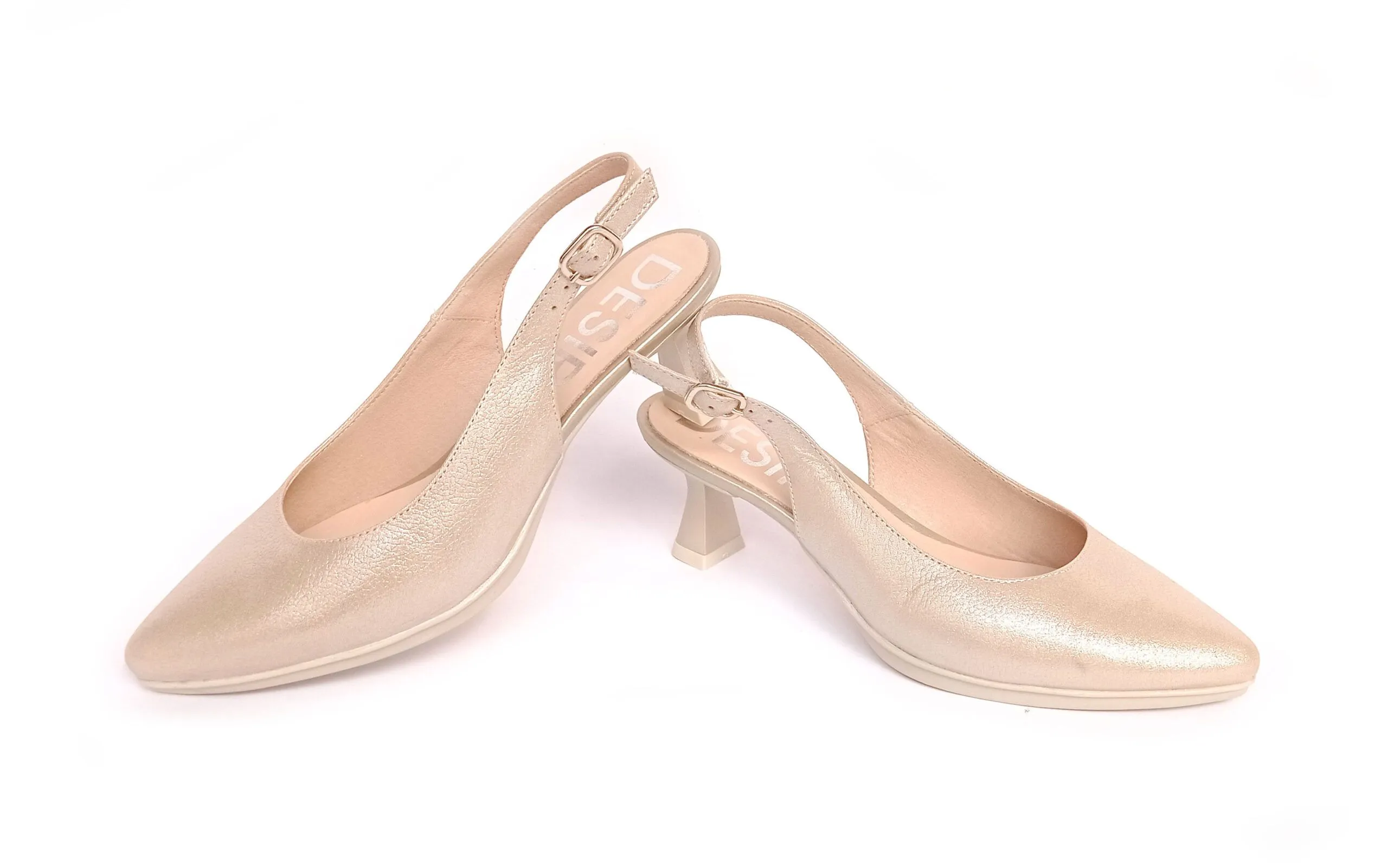 Zapatos de salón destalonados Desireé Shoes MAIA28 Astana champán