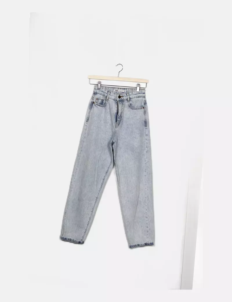 Zara Pantalón denim azul