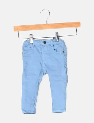 Zara Pantalón pitillo azul