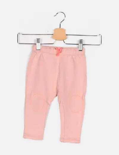 Zara Pantalón rosa baggy