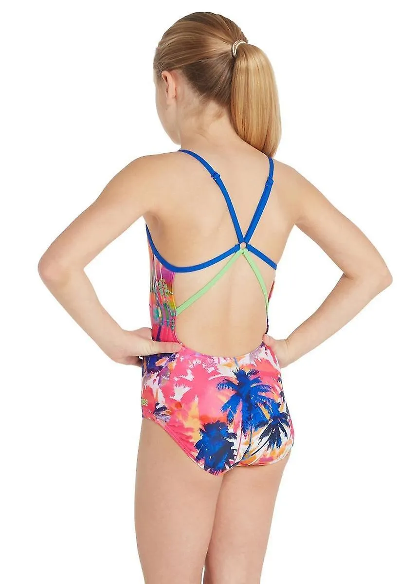 ZOGGS SUNSET STARBACK SWIMSUIT  GIRLS